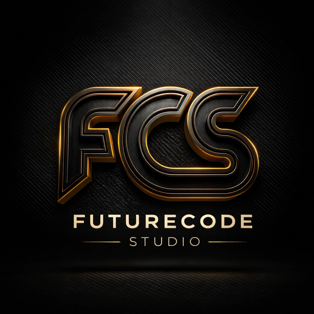 Logo FutureCode Studio version dorée